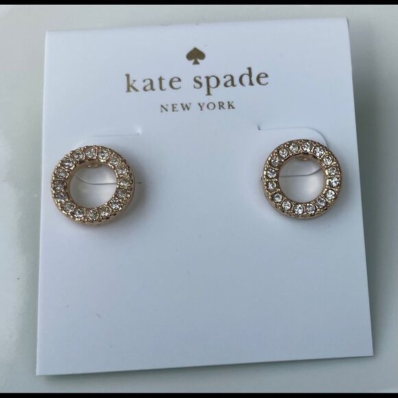 Kate Spade Open Circle Pave Studs - Picture 2 of 4